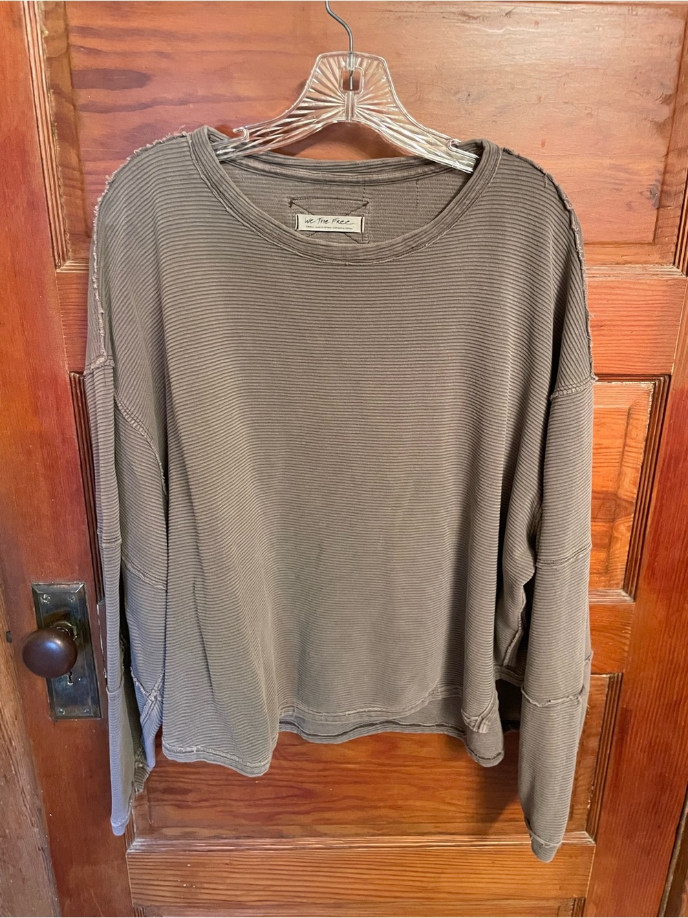 We The Free Ribbed Long Sleeve Top